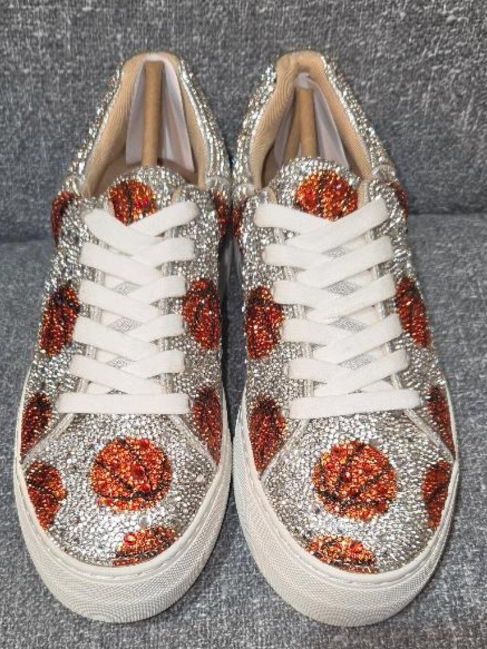 Betsey Johnson Sidny Rhinestone Basketball Sneakers